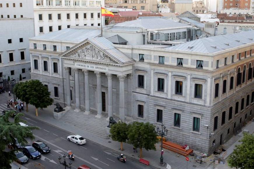 FOTOGRAFÍA. MADRID (ESPAÑA), SEPTIEMBRE DE 2019. Fachada del edificio del Congreso de los Diputados en Madrid. Efe