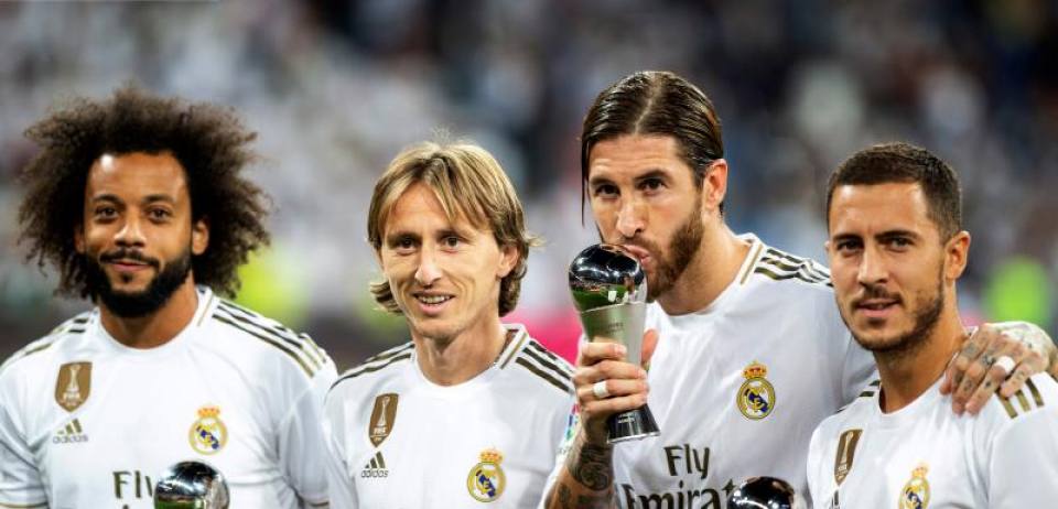 FOTOGRAFÍA. MADRID (ESPAÑA), SEPTIEMBRE DE 2019. Premios The Best 2019 de la FIFA, Marcelo, Modric, l Sergio Ramos y hazard. Efe