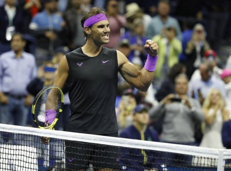 El español Rafael Nadal consigue el pase la final del Abierto de Estados Unidos