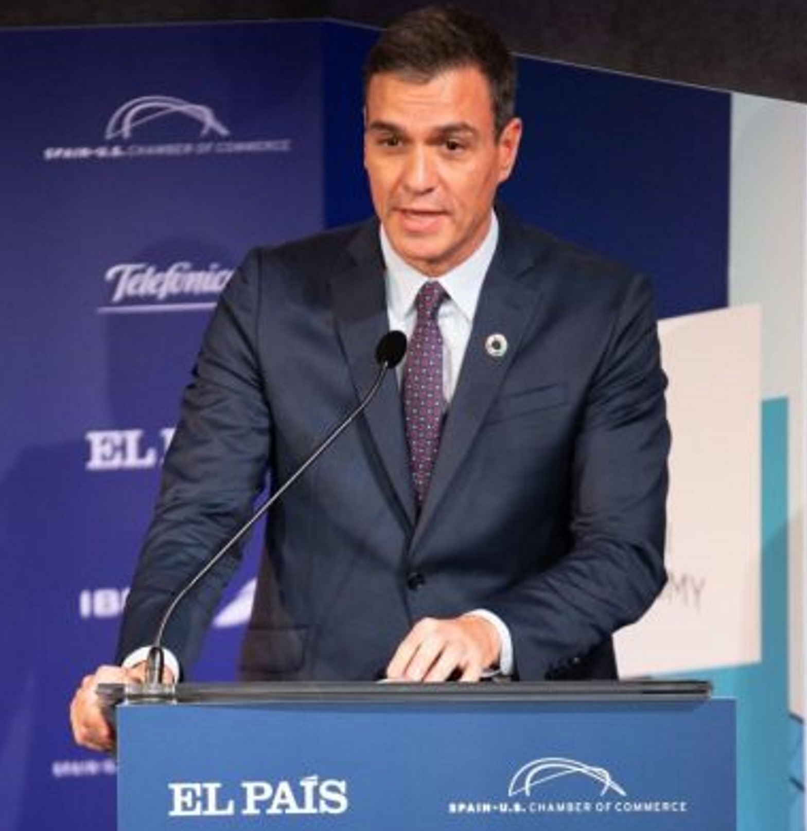 FOTOGRAFÍA. NUEVA YORK (EEUU), 24.09.2019. Pedro Sánchez habla durante el foro económico 'América Latina, España y los Estados Unidos en la economía global'.,. Efe