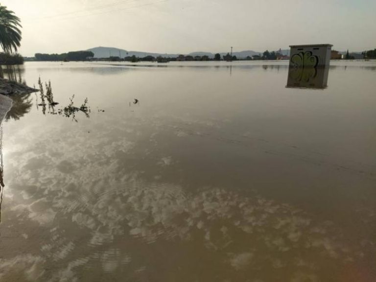Evacuadas 200 habitantes de pedanía de Heredades tras rotura en la mota del río Segura