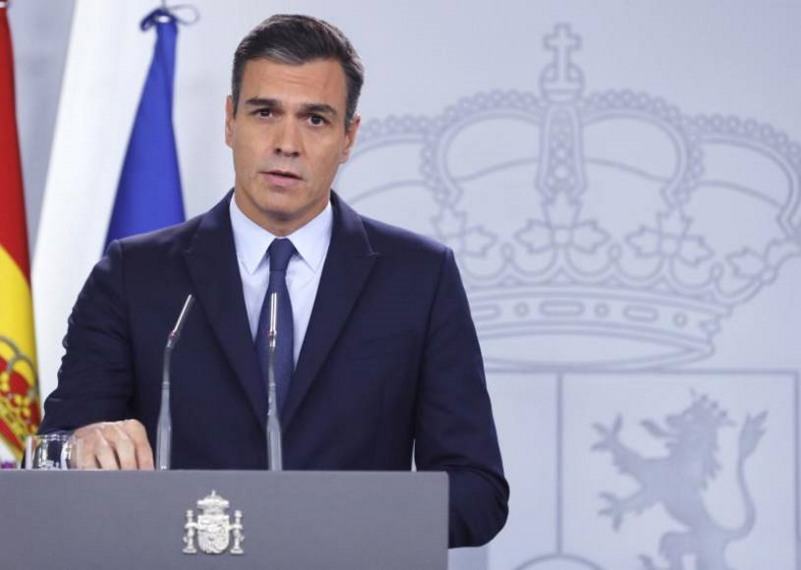 FOTOGRAFÍA. PALACIO DEL GOBIERNO DEL REINO DE ESPAÑA 8MADRID) ESPAÑA, 1709.2019. El presidente del Gobierno en funciones, Pedro Sánchez, elecciones,investidura,el rey,repeticiones. Efe