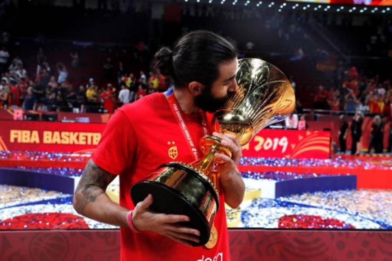 Jugadores de Selección Española Ricky Rubio y Marc Gasol en el mejor 5 del Mundial