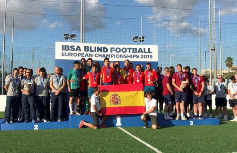 La selección española de fútbol ciegos es campeona de Europa
