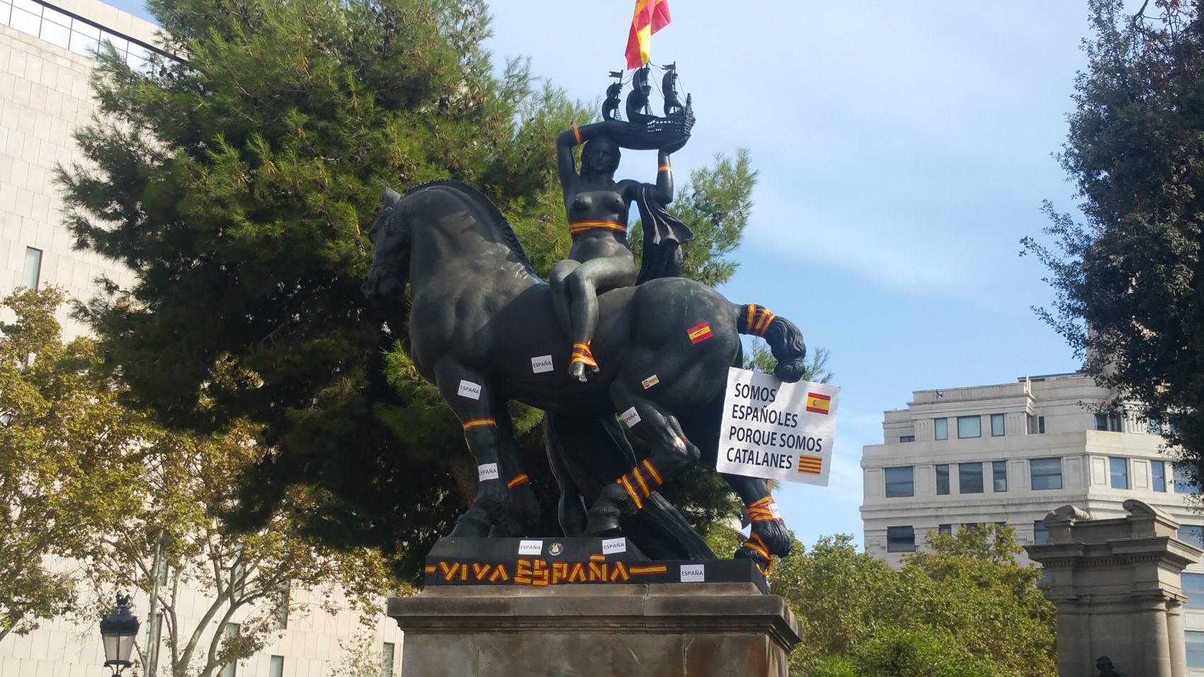 Barcelona. 12.10.2019. 12-O 2019. Ñ Pueblo