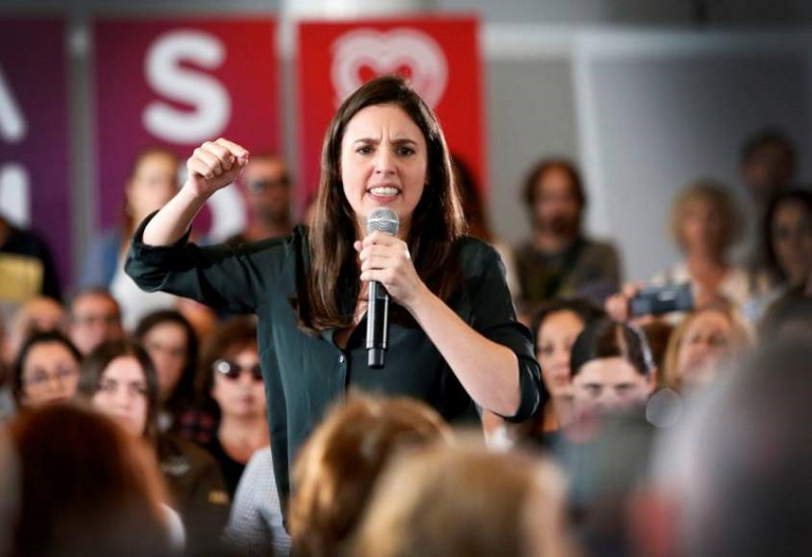 FOTOGRAFÍA. ALICANTE (ESPAÑA), 20.10.2019. La número dos de la alianza chavista neocomunista proreferéndum separatista al Congreso por Madrid, Irene Montero. Efe