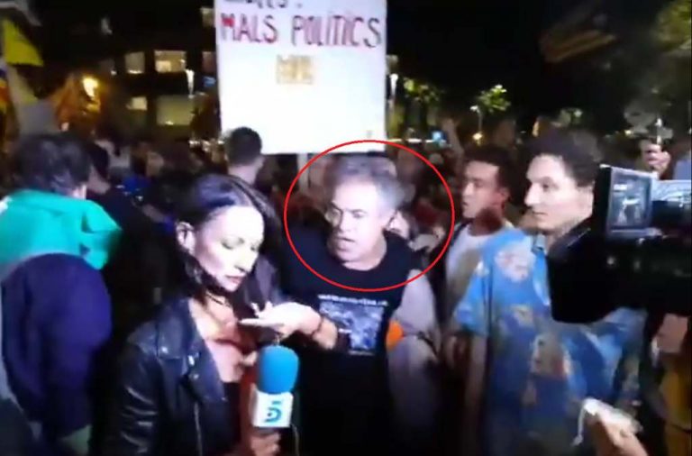 Josep Maria Estape Rosselló, supuesto agresor de Laila (Tele5) el 1-O: «fuera de Cataluña»