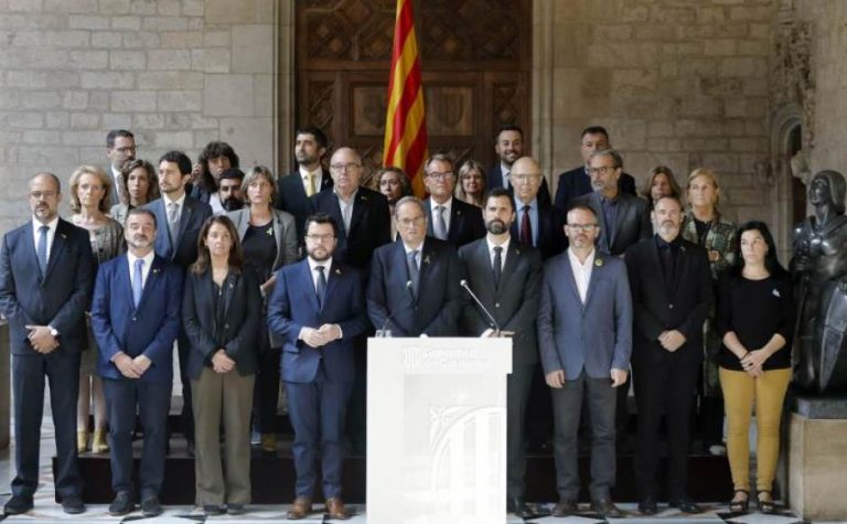 Torra da «las gracias» a CDR y resto de agresores de catalanas, Policías y Aeropuerto