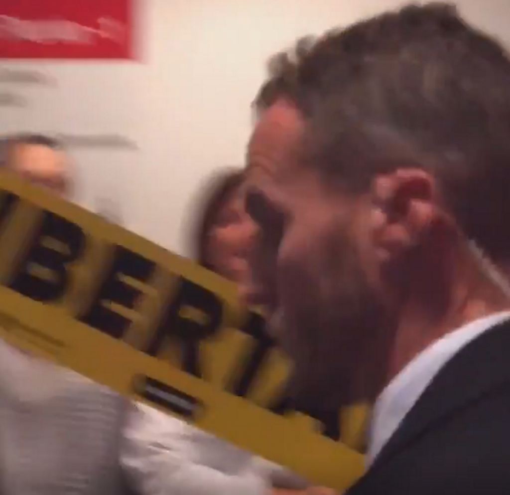 FOTOGRAFÍA. BARCELONA (ESPAÑA), 21.10.2019. Pedro Sánchez Pérez Castejón es increpado por grupos separatista en Barcelona. Ñ Pueblo (2)_