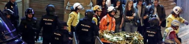 Heridos 3 Policías Nacionales y 25 Mozos en el ataque de los CDR en Barcelona