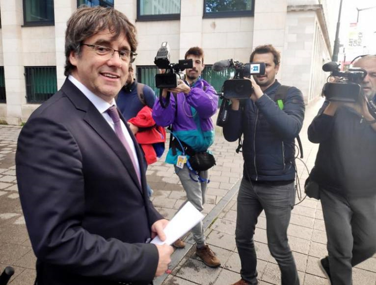 FOTOGRAFÍA. BRUSELAS (BÉLGICA), 18.10.2019. El expresidente de la Generalitat de Cataluña Carles Puigdemont , huido en Bélgica. Efe