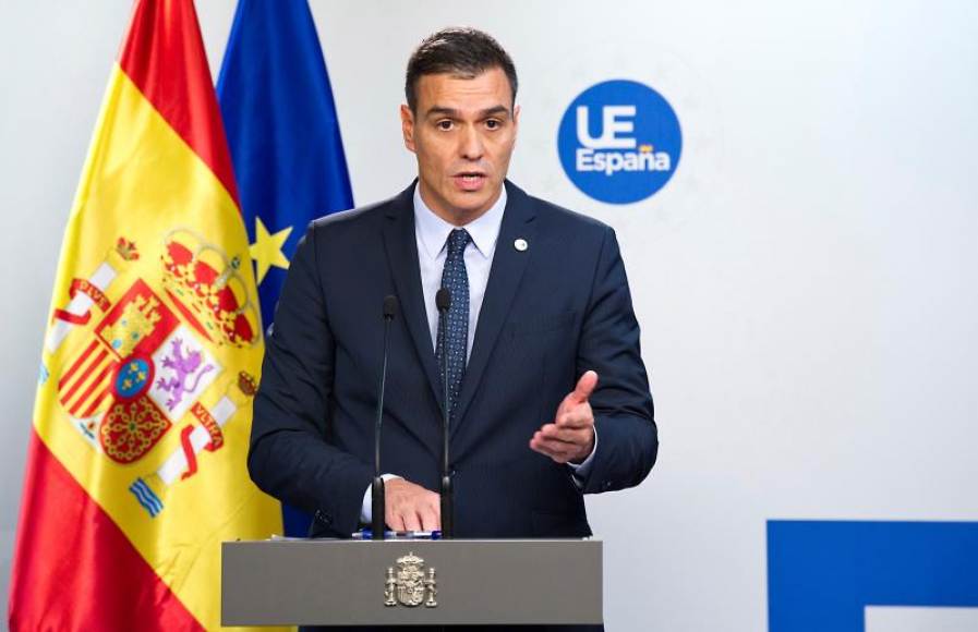 FOTOGRAFÍA. BRUSELAS (ESPAÑA), 18.10.2019. El presidente del Gobierno en funciones, Pedro Sánchez, ofrece una rueda de prensa al término del Consejo Europeo. Efe