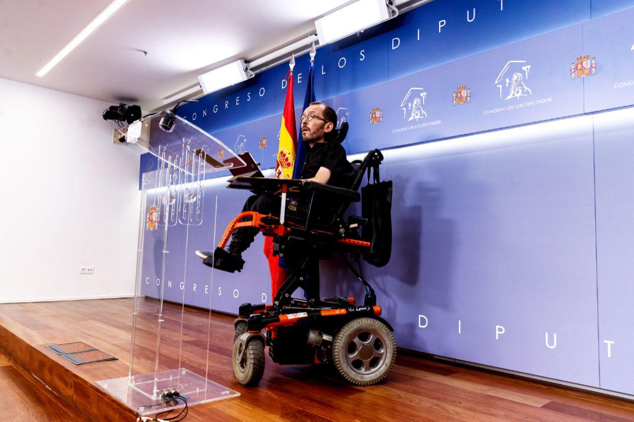 FOTOGRAFÍA. MADRID (ESPAÑA), 09.10.2019. Vista de Pablo Echenique, Podemos, Felix Tezanos,CIS,JEC. Ñ Pueblo