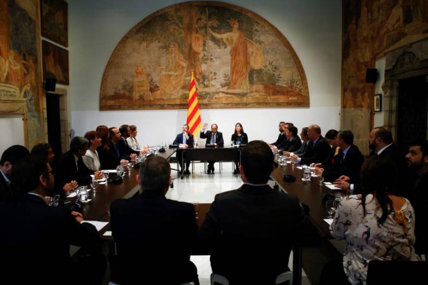 FOTOGRAFÍA. PALACIO DE LA GENERALIDAD DE CATALUÑA 8BARCELONA), 08.10.2019. El presidente de la Generalitat, Quim Torra. Efe