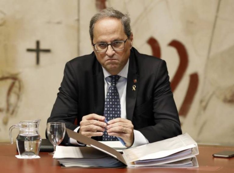 Torra: «Las movilizaciones son pacíficas y cívicas»