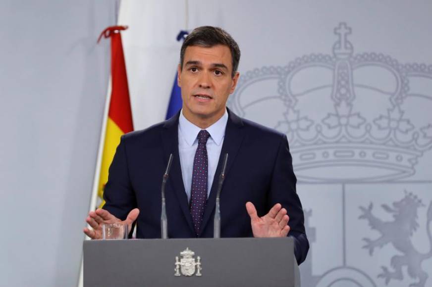 FOTOGRAFÍA. PALACIO DE LA MONCLOA (MADRID) ESPAÑA, 14.10.2019. El presidente del Gobierno en funciones, Pedro Sánchez. Efe