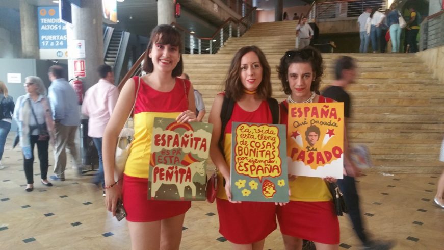 FOTOGRAFÍA. PALACIO VISTALEGRE ARENA (MADRID) ESPAÑA, 06.10.2019. VOX saca músculo en la capital de España en su acto «Plus Ultra». Ñ Pueblo (2) (Copiar)