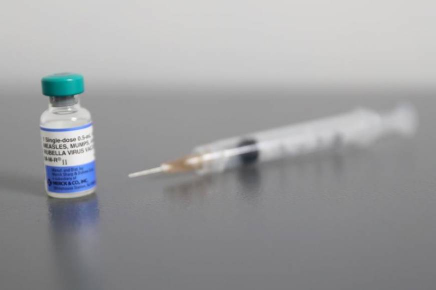 FOTOGRAFÍA. SAN PAOLO (BRASIL), 11.10.2019. Vista de una inyección contra el sarampión, en un hospital de Sao Paulo (Brasil). Efe