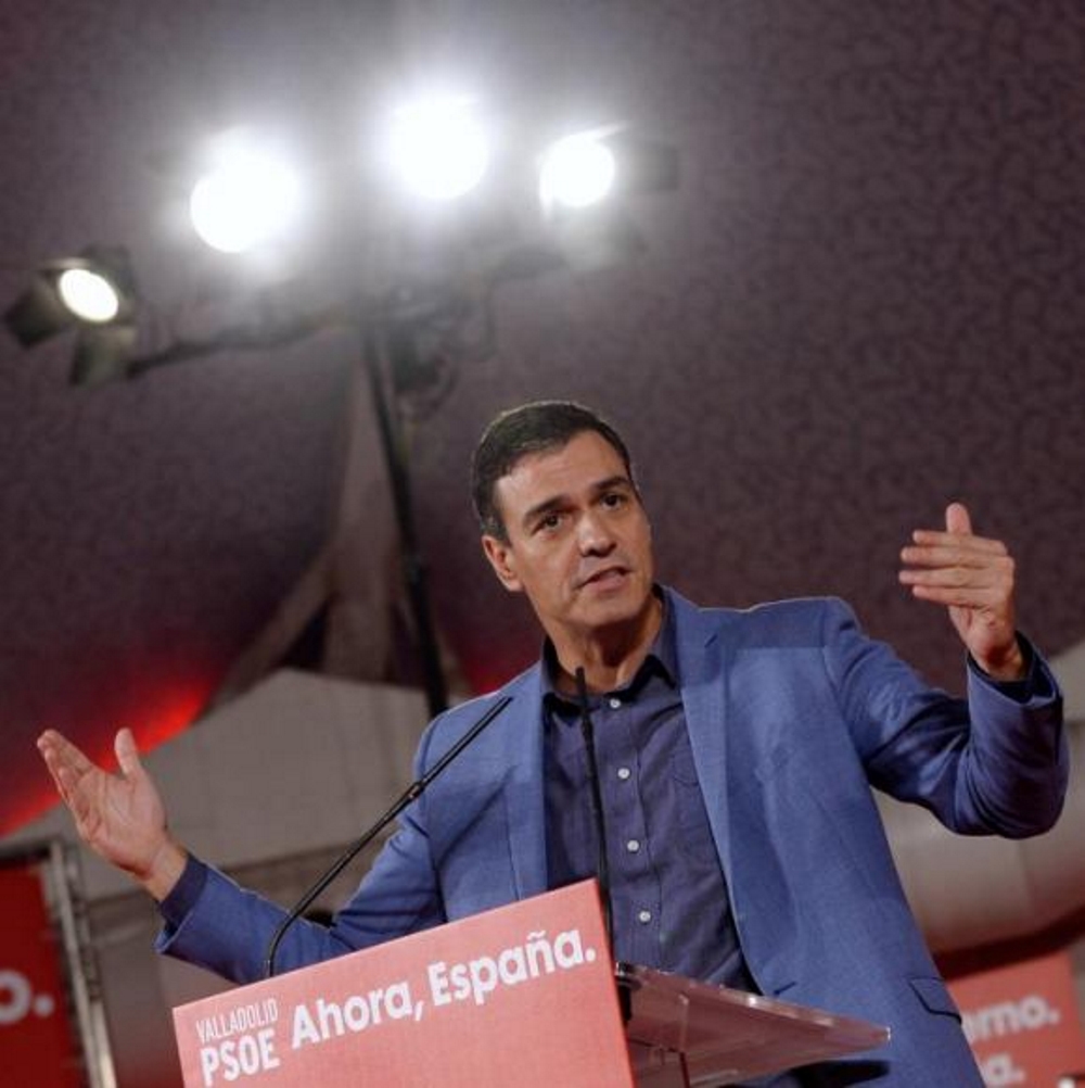 FOTOGRAFÍA. VALLADOLID (ESPAÑA), 11.10.2019. El secretario general del PSOE y presidente del Gobierno en funciones, Pedro Sánchez. Efe