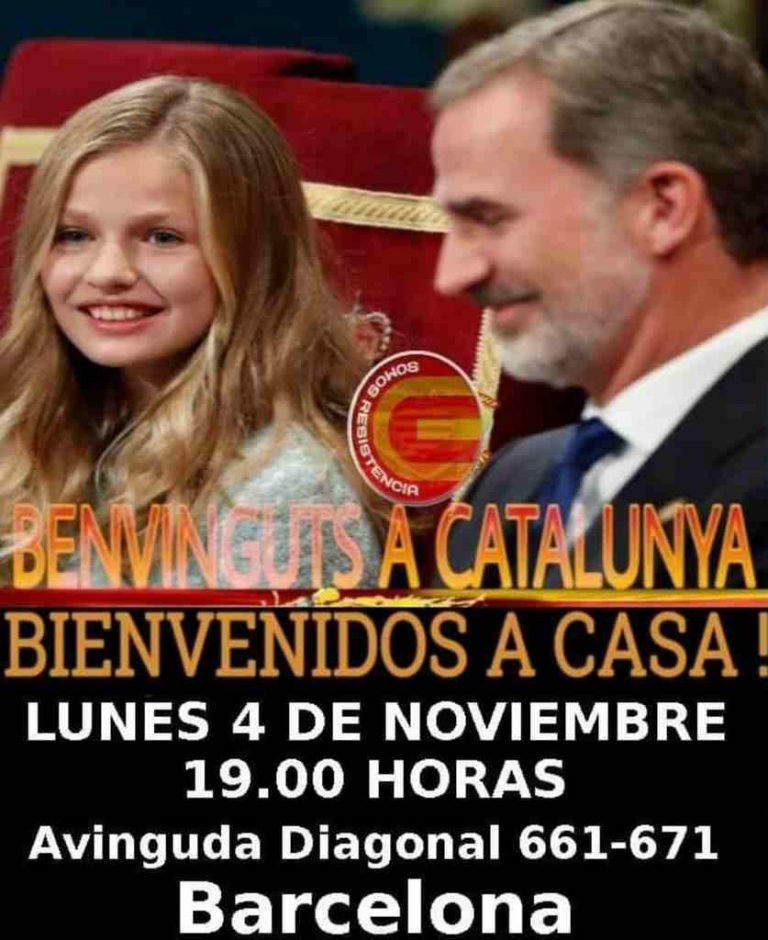 Los catalanes apoyarán al Rey y Princesa de Gerona en dos actos el 4N en Barcelona