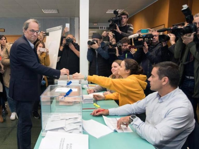 Torra pide votar de forma «masiva»: «Las urnas son nuestro terreno de juego»