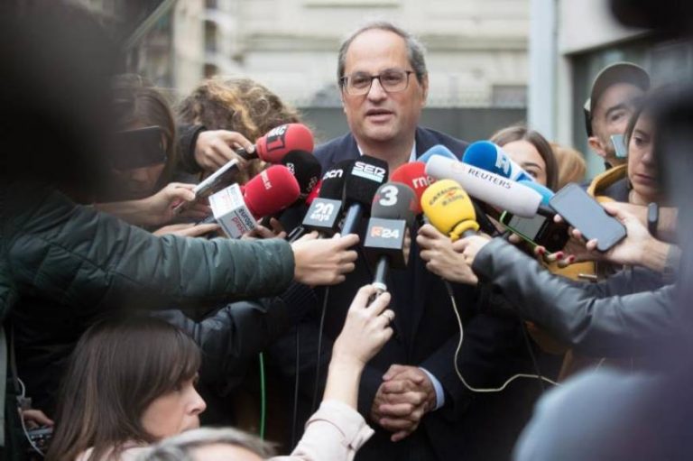 Torra avala el corte en la frontera por los separatistas del Tsunami Democrátic
