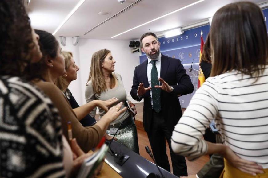 FOTOGRAFÍA. CONGRESO D ELOS DIPUTADOS (MADRID) ESPAÑA, NOVIEMBRE DE 2019. El presidente de VOX, Santiago Abascal Conde. Efe