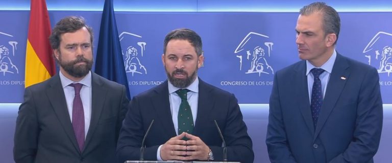 Abascal registra la moción de censura Tamames-VOX contra Gobierno Sánchez| «Nadie dirá que Vox miró para otro lado»