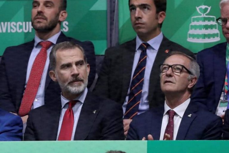 El rey Felipe VI, en la final de la Davis