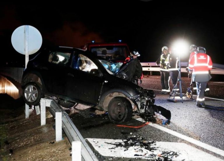 Madre e hija mueren en un accidente en el kilómetro 14 de la N121-A de Ostiz (Navarra)