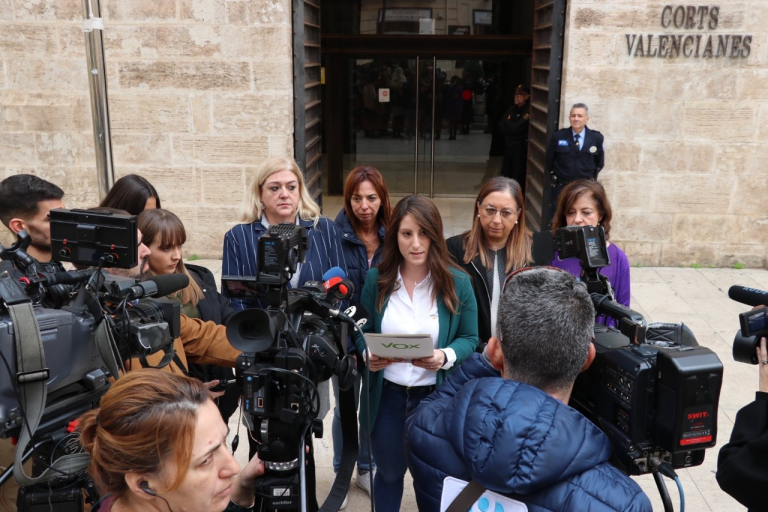 Diputados de VOX piden suspender el Pleno de las Cortes Valencianas ante coronavirus