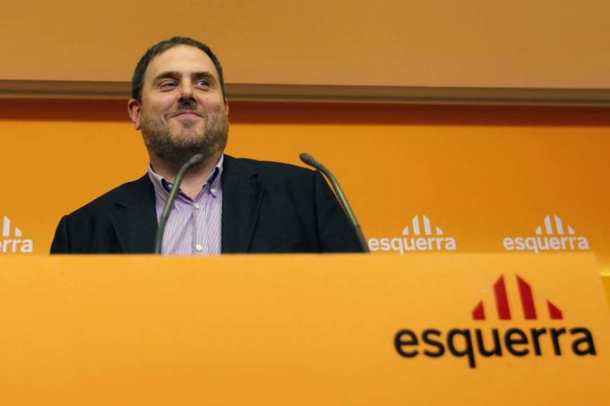 FOTOGRAFÍA. BARCELONA (ESPAPÑA), AÑOS 2016. Vista del presidente de la formación separatista amarilla en Cataluña, Izquierda Republicana de Cataluña (ERC), Oriol Junqueras Vies. Efe