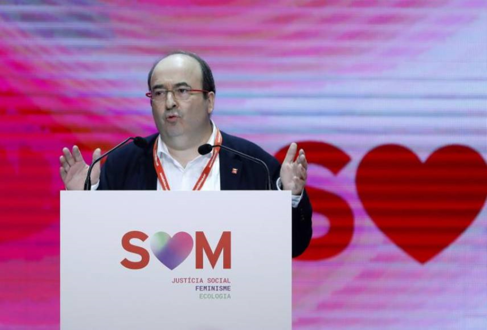 FOTOGRAFÍA. BARCELONA (ESPAÑA), 13.12.2019. El secretario general del PSC, Miquel Iceta, durante su intervención en la primera jornada del XIV Congreso del PSC. Efe