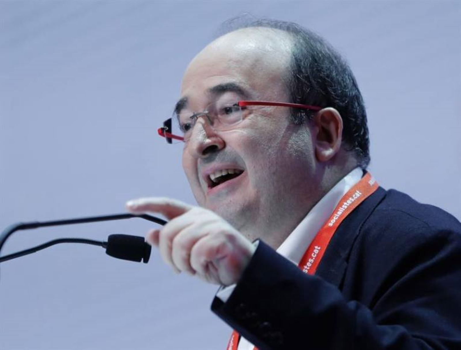FOTOGRAFÍA. BARCELONA (ESPAÑA), 13.12.2019. El secretario general del PSC, Miquel Iceta, durante su intervención hoy en la primera jornada del XIV Congreso del partido. Efe