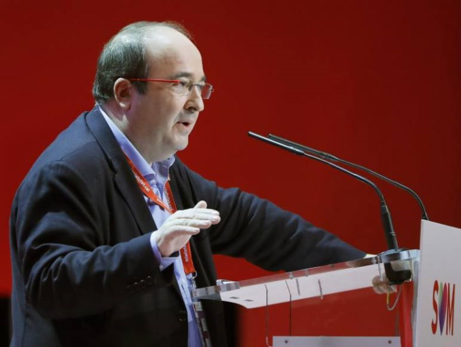 FOTOGRAFÍA. BARCELONA (ESPAÑA), 14.12.2019. El secretario general del PSC, Miquel Iceta, tras ser ratificado hoy como líder de los socialistas catalanes. Efe