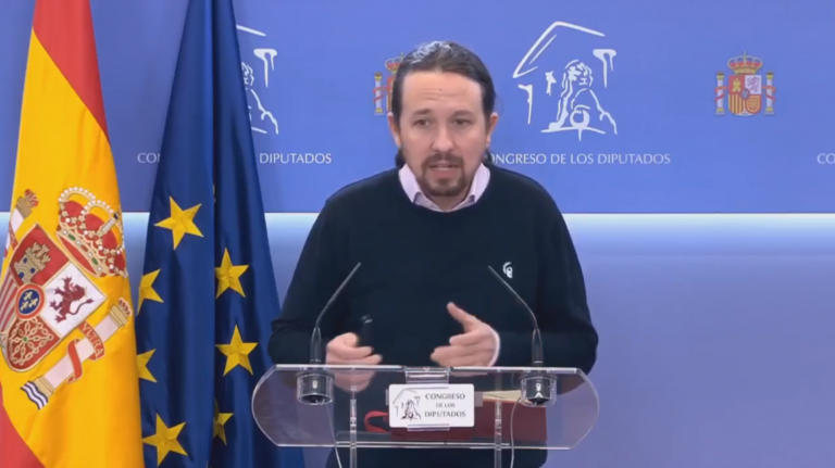 Iglesias: «Me gustaría que la investidura fuera pronto» y que mi Gobierno «sea en enero»