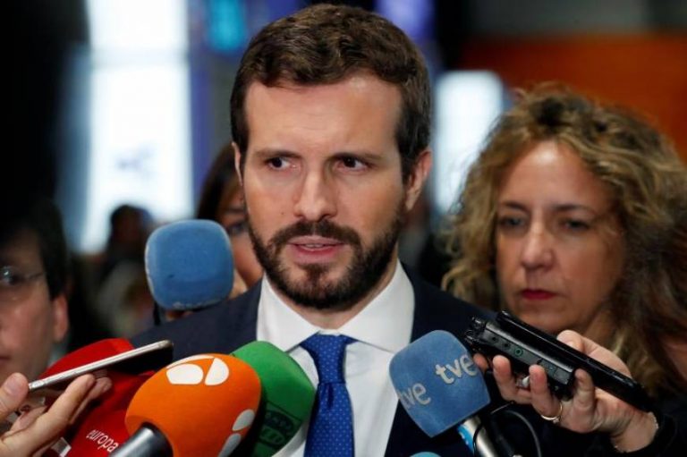 Casado: «Abstención de Ciudadanos permitiría investir a Sánchez» sin separatista ERC