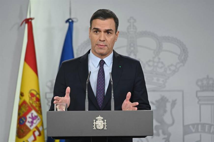 FOTOGRAFÍA. PALACIO DE LA MONCLOA (MADRID) ESPAÑA, 11.12.2019. El líder del PSOE, Pedro Sánchez, ha aceptado ir por tercera vez a una sesión de investidura. Efe