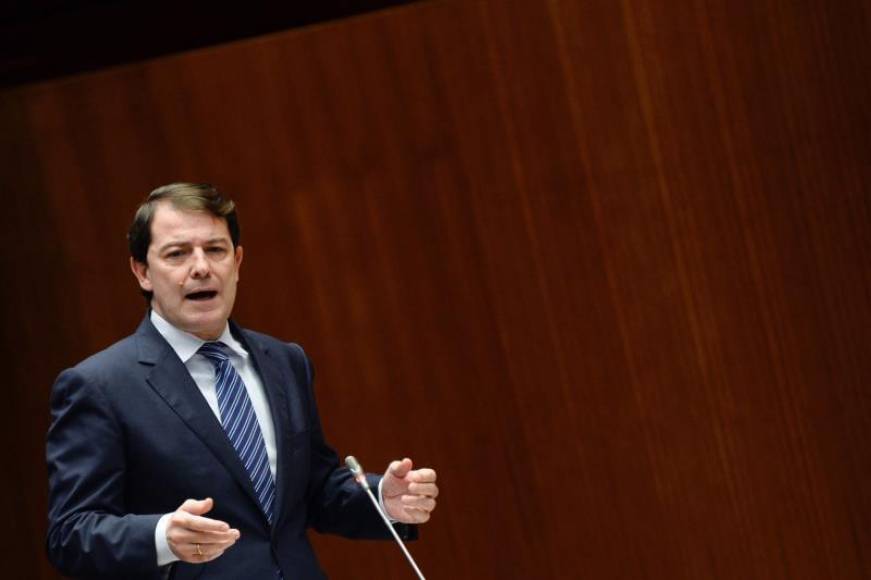 FOTOGRAFÍA. PARLAMENTO AUTONÓMICO DE CASTILLA Y LEÓN (ESPAÑA), AÑO 2019. El presidente de la Junta de Castilla y León, Alfonso Fernández Mañueco. Efe