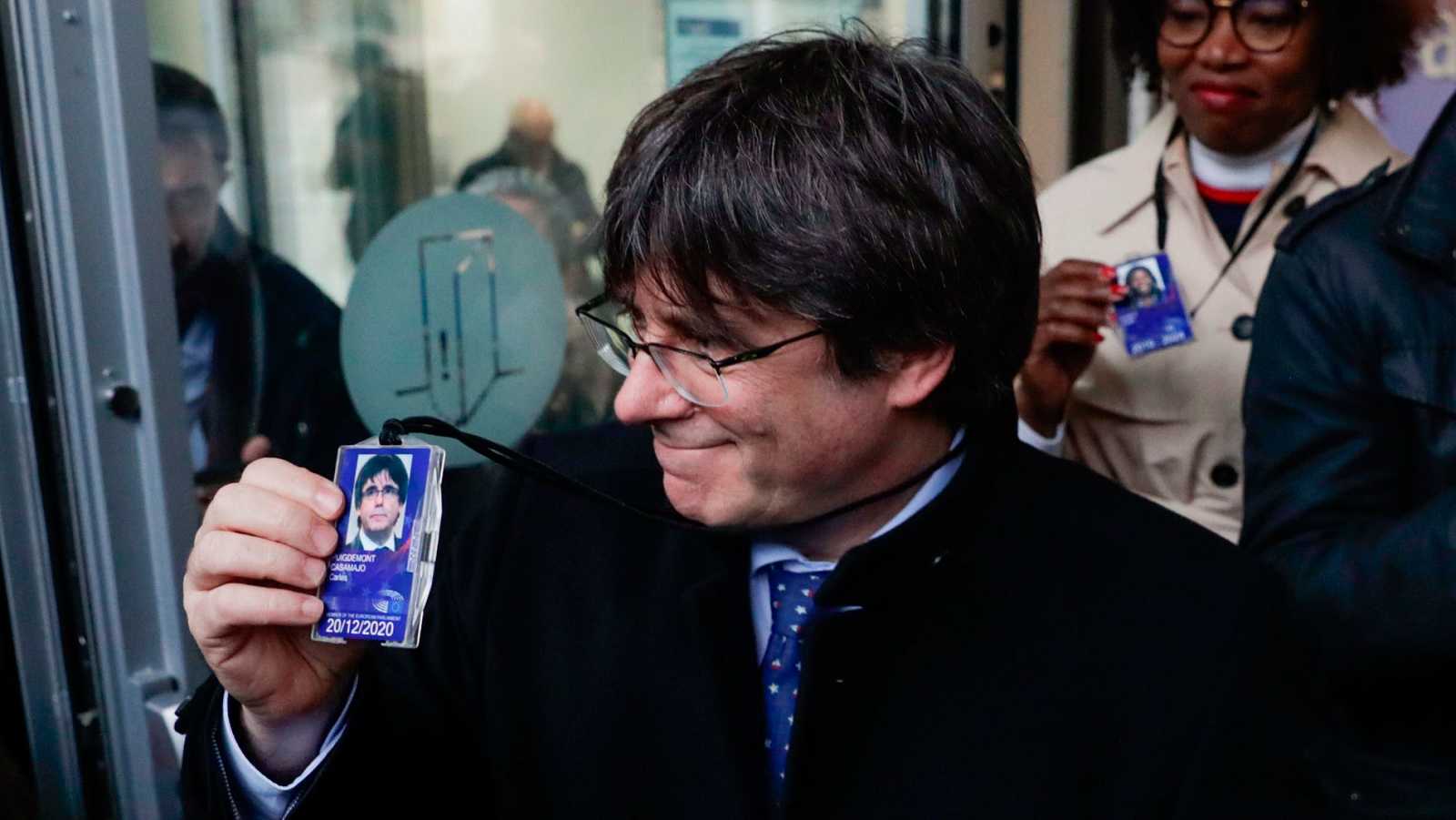 FOTOGRAFÍA. PARLAMENTO EUROPEO (BRUSELAS) BÉLGICA, 20.12.2019. El delincuente fugado de la Justicia, expresidente de la Generalidad de Cataluña, Carles Puigdemont Casamajò. Efe