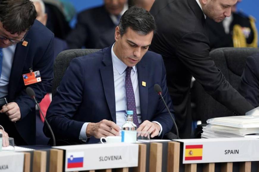 FOTOGRAFÍA. WATFORD (REINO UNIDO), 04.12.2019. El presidente del Gobierno en funciones, Pedro Sánchez, ha afirmado este miércoles que el acuerdo con ERC para facilitar la investidura. Efe (2)