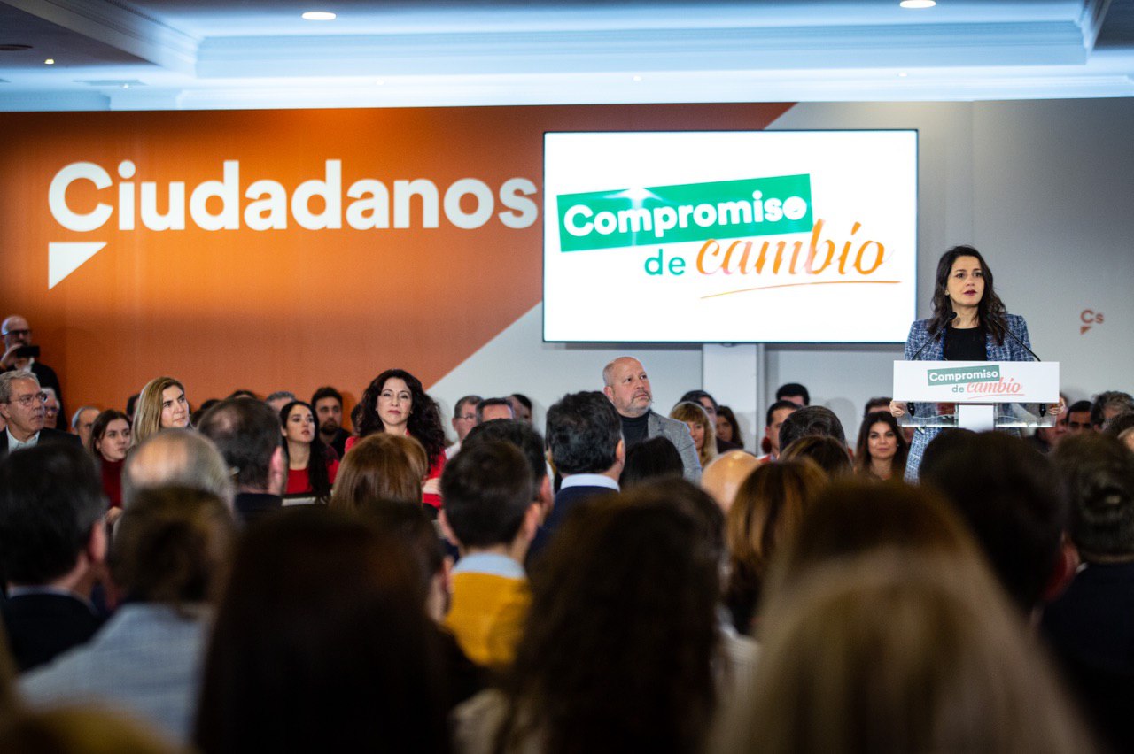 FOTOGRAFÍA. ANTEQUERA 8ANDALUCÍA) ESPAÑA, 26.01.2020. La presidenta y portavoz de Ciudadanoss, Inés Arrimadas. Lasvocesdelpueblo (Ñ Pueblo) (1)