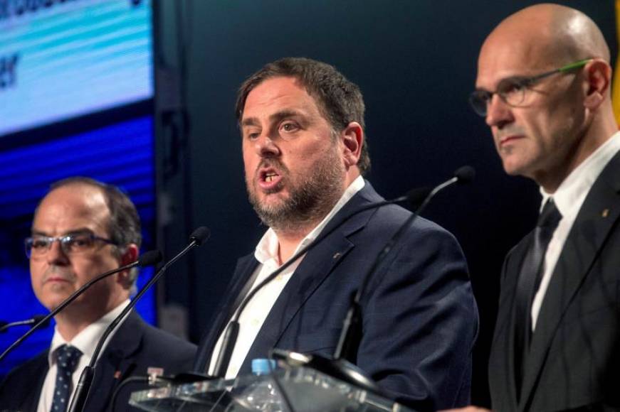 FOTOGRAFÍA. BARCELONA (ESPAÑA), 01.10.2017. El Gobierno de la Generalidad da los resultado del referéndum separatista, prohibido por la justicia. Efe