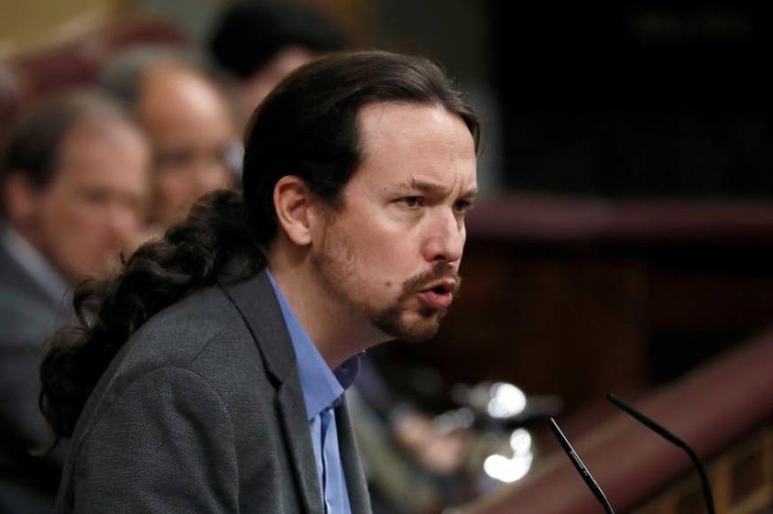 FOTOGRAFÍA. CONGRESO D ELOS DIPUTADOS. DEBATE DE INVESTIRA DEL CANDIDATO PEDRO SÁNCHEZ PÉREZ-CASTEJÓN. ENERO DE 2020. El líder de Unidas Podemos, Pablo iglesias. Efe