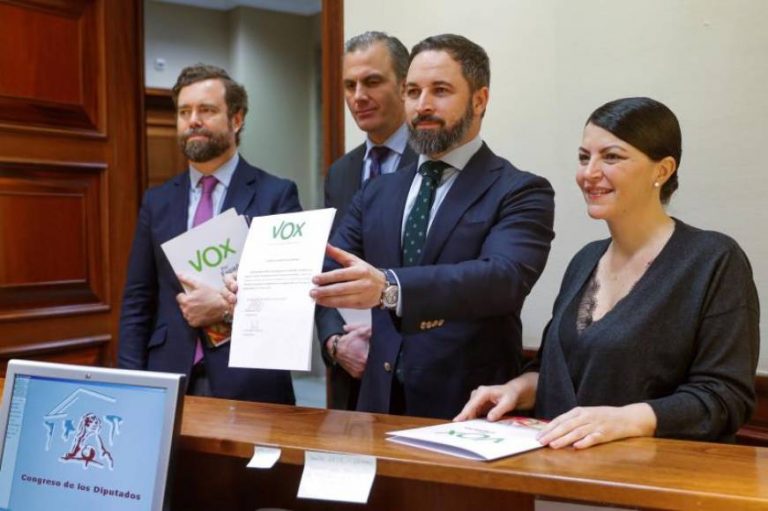 VOX registra una Proposición de Ley para la ilegalización de ERC, JxCAT, Bildu y CUP