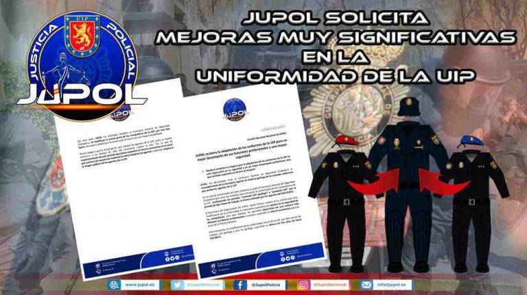 JUPOL reclama adaptación de uniformes de la (UIP) para su «mayor seguridad»