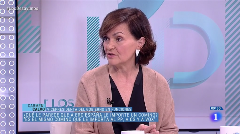 Calvo: «El papel del PP y Ciudadanos es frenar a VOX» y no atacar al PSOE y Gobierno
