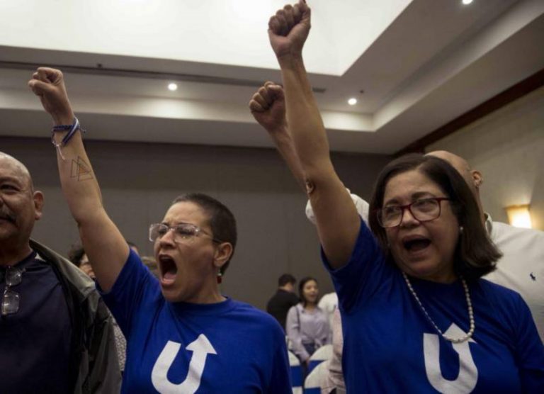 El movimiento «Unidad Nacional Azul y Blanco» de Nicaragua