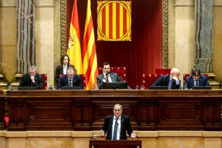 Torra avisa que «va a desobedecer, plantar cara a la Justicia y seguir presidente de Cataluña»