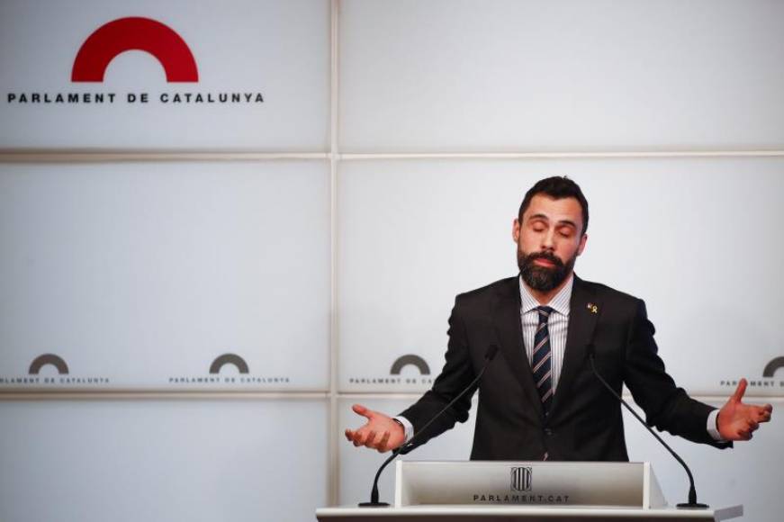 FOTOGRAFÍA. PARLAMENTO DE CATALUÑA (BERCELONA) ESPAÑA, ENERO DE 2020. El presidente del Parlamento de Cataluña, Roger Torrent (ERC). Efe